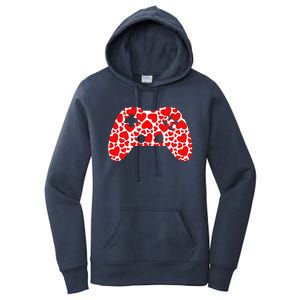 Video Game Controller Heart Valentines Day Boys Gamer Women's Pullover Hoodie