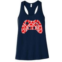 Video Game Controller Heart Valentines Day Boys Gamer Women's Racerback Tank