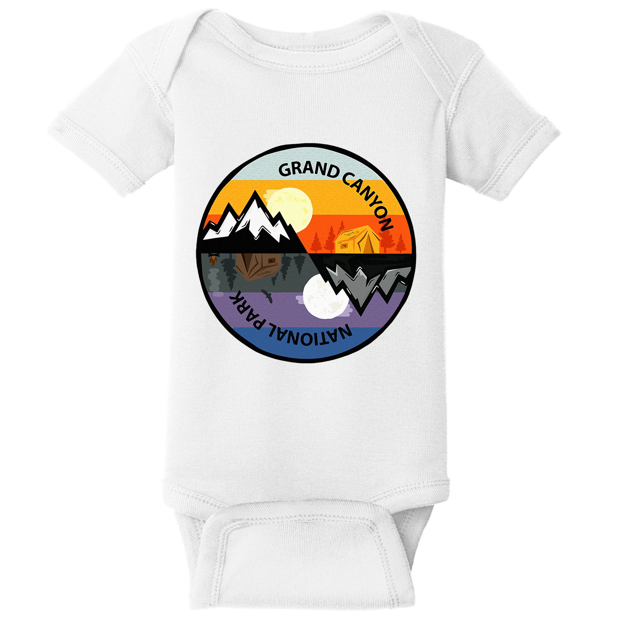 Vintage Grand Canyon National Park Retro Souvenir Baby Bodysuit