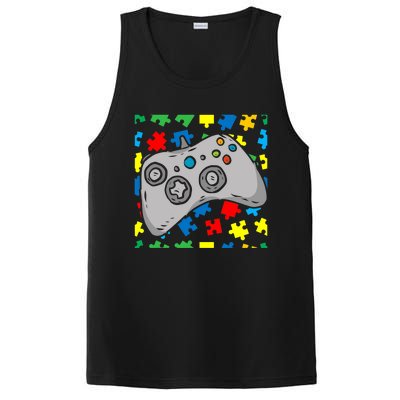 Videocute Giftgame Controller Autism Awareness Puzzle Piece Gamer Great Gift PosiCharge Competitor Tank