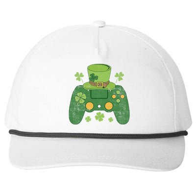 Video Game Controller Irish Gamer Happy St Patricks Day Snapback Five-Panel Rope Hat