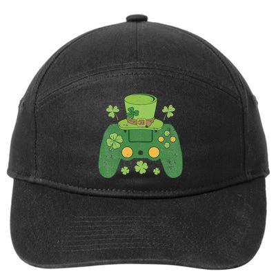 Video Game Controller Irish Gamer Happy St Patricks Day 7-Panel Snapback Hat