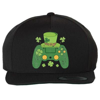 Video Game Controller Irish Gamer Happy St Patricks Day Wool Snapback Cap