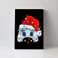 Video Game Controller Christmas Santa Hat Gamer Canvas