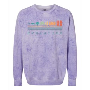 Video Game Controller Evolution 80s & 90s Retro Gaming Colorblast Crewneck Sweatshirt