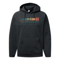 Video Game Controller Evolution 80s & 90s Retro Gaming Performance Fleece Hoodie