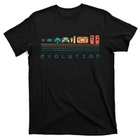 Video Game Controller Evolution 80s & 90s Retro Gaming T-Shirt