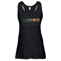 Video Game Controller Evolution 80s & 90s Retro Gaming Ladies Essential Flowy Tank