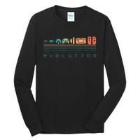 Video Game Controller Evolution 80s & 90s Retro Gaming Tall Long Sleeve T-Shirt