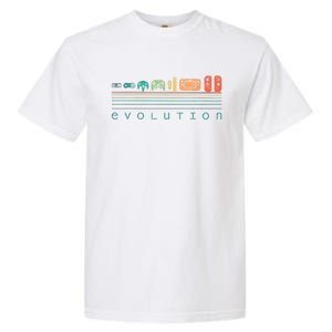 Video Game Controller Evolution 80s & 90s Retro Gaming Garment-Dyed Heavyweight T-Shirt