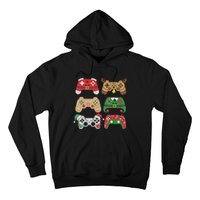 Video Game Controller Christmas Santa Hat Gamer Boys  Hoodie