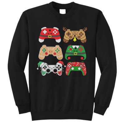 Video Game Controller Christmas Santa Hat Gamer Boys  Sweatshirt