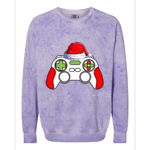 Video Games Christmas Funny Xmas Gamer Gaming Gift Boys Colorblast Crewneck Sweatshirt