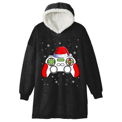 Video Games Christmas Funny Xmas Gamer Gaming Gift Boys Hooded Wearable Blanket