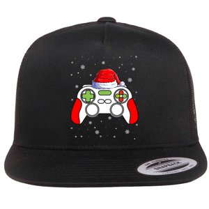 Video Games Christmas Funny Xmas Gamer Gaming Gift Boys Flat Bill Trucker Hat