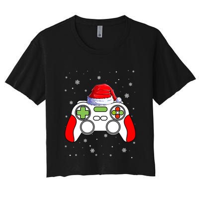 Video Games Christmas Funny Xmas Gamer Gaming Gift Boys Crop Top