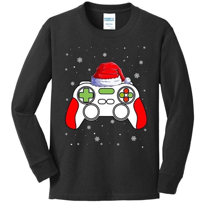 Video Games Christmas Funny Xmas Gamer Gaming Gift Boys Kids Long Sleeve Shirt