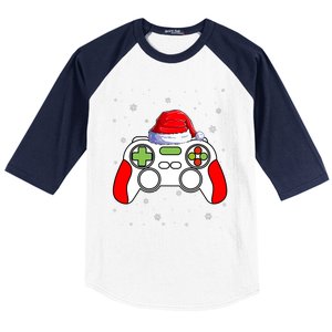 Video Games Christmas Funny Xmas Gamer Gaming Gift Boys Baseball Sleeve Shirt