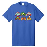 Video Game Controller Christmas Santa Hat Gamer Cool Gift Tall T-Shirt