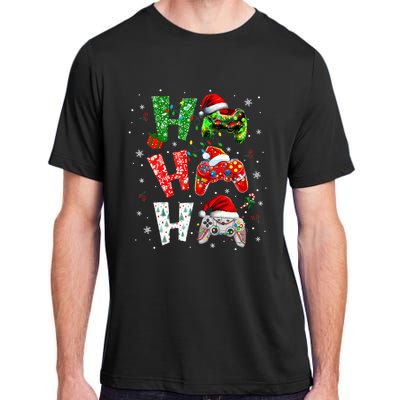 Video Game Controller Ho Ho Ho Christmas Adult ChromaSoft Performance T-Shirt