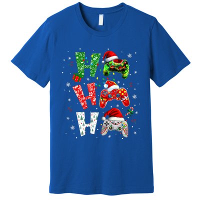 Video Game Controller Ho Ho Ho Christmas Premium T-Shirt