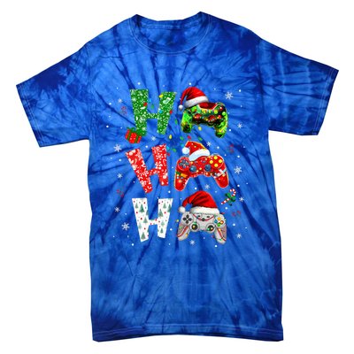 Video Game Controller Ho Ho Ho Christmas Tie-Dye T-Shirt