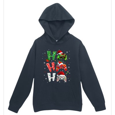 Video Game Controller Ho Ho Ho Christmas Urban Pullover Hoodie