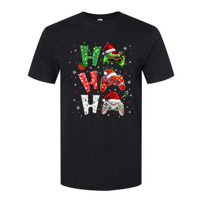 Video Game Controller Ho Ho Ho Christmas Softstyle CVC T-Shirt