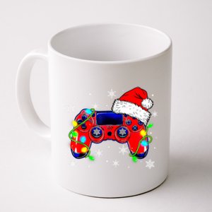 Video Game Controller Christmas Santa Hat Gamer Gift Coffee Mug