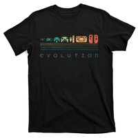 Video Game Controller Evolution 80s 90s Retro Gaming Gamer T-Shirt