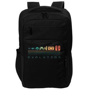 Video Game Controller Evolution 80s 90s Retro Gaming Gamer Impact Tech Backpack