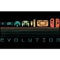 Video Game Controller Evolution 80s 90s Retro Gaming Gamer Bumper Sticker