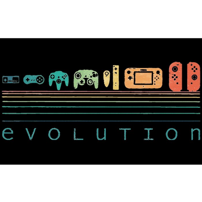 Video Game Controller Evolution 80s 90s Retro Gaming Gamer Bumper Sticker