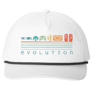 Video Game Controller Evolution 80s 90s Retro Gaming Gamer Snapback Five-Panel Rope Hat