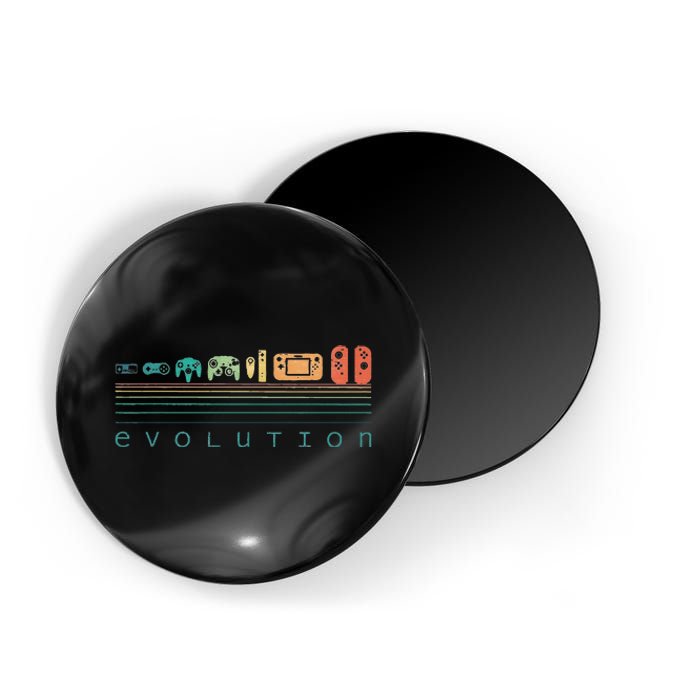 Video Game Controller Evolution 80s 90s Retro Gaming Gamer Magnet