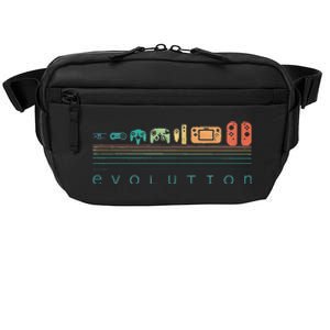 Video Game Controller Evolution 80s 90s Retro Gaming Gamer Crossbody Pack