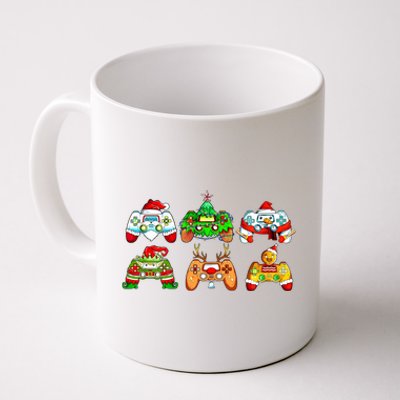 Video Game Controller Christmas Santa Hat Gamer Xmas Cool Gift Coffee Mug