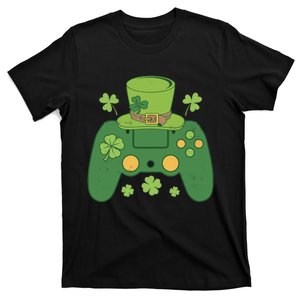 Video Game Controller Irish Gamer Boy Happy St Patricks Day T-Shirt