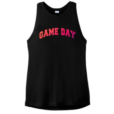 Varsity Game Day Great Gift Ladies PosiCharge Tri-Blend Wicking Tank