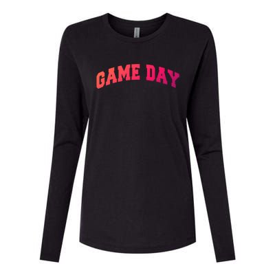 Varsity Game Day Great Gift Womens Cotton Relaxed Long Sleeve T-Shirt