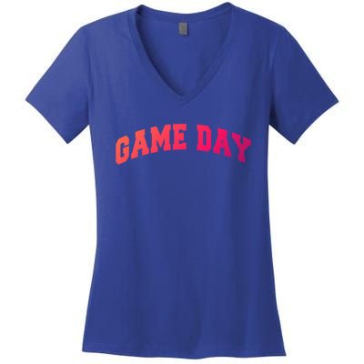 Varsity Game Day Great Gift Women's V-Neck T-Shirt