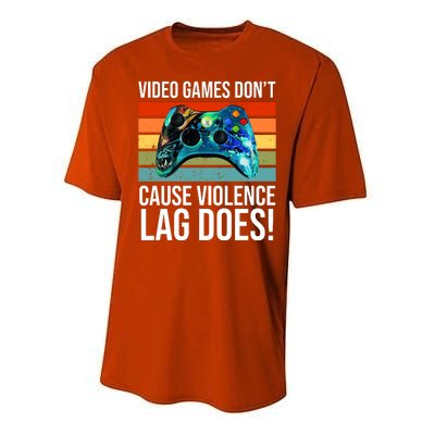 Video Games Don't Cause Violence Lag Does Performance Sprint T-Shirt