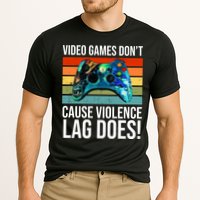 Video Games Don't Cause Violence Lag Does Cooling Performance Crew T-Shirt