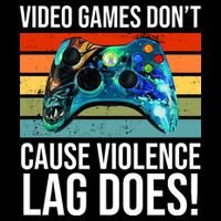 Video Games Don't Cause Violence Lag Does Drawstring Bag