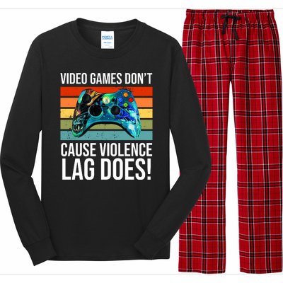 Video Games Don't Cause Violence Lag Does Long Sleeve Pajama Set