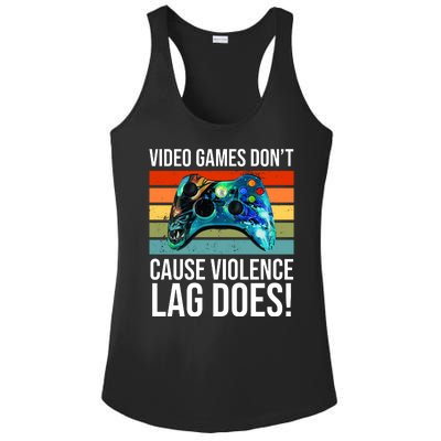 Video Games Don't Cause Violence Lag Does Ladies PosiCharge Competitor Racerback Tank