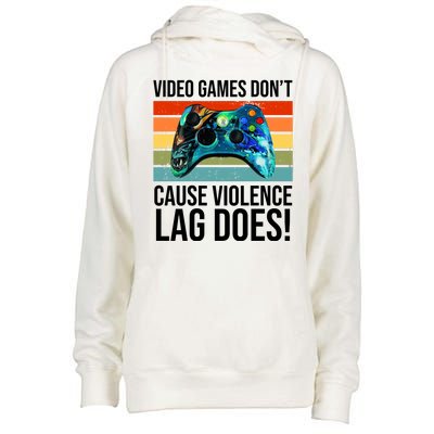 Video Games Don't Cause Violence Lag Does Womens Funnel Neck Pullover Hood