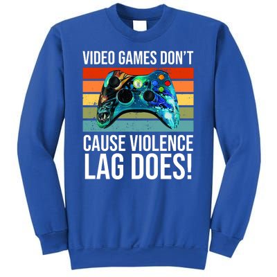 Video Games Don't Cause Violence Lag Does Sweatshirt