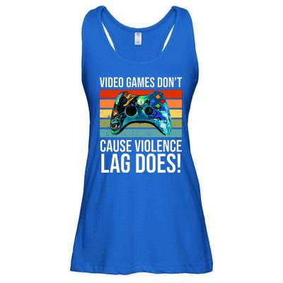 Video Games Don't Cause Violence Lag Does Ladies Essential Flowy Tank