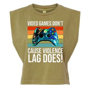 Video Games Don't Cause Violence Lag Does Garment-Dyed Women's Muscle Tee